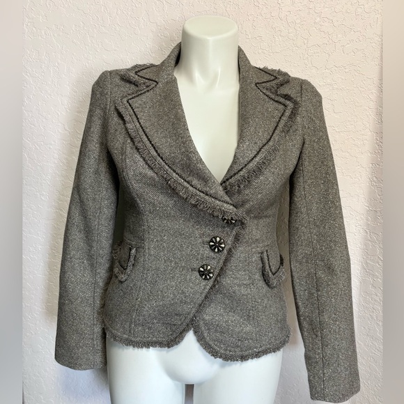 Cache Jackets & Blazers - Vintage Caché woman size‎ M  Grey Jacket